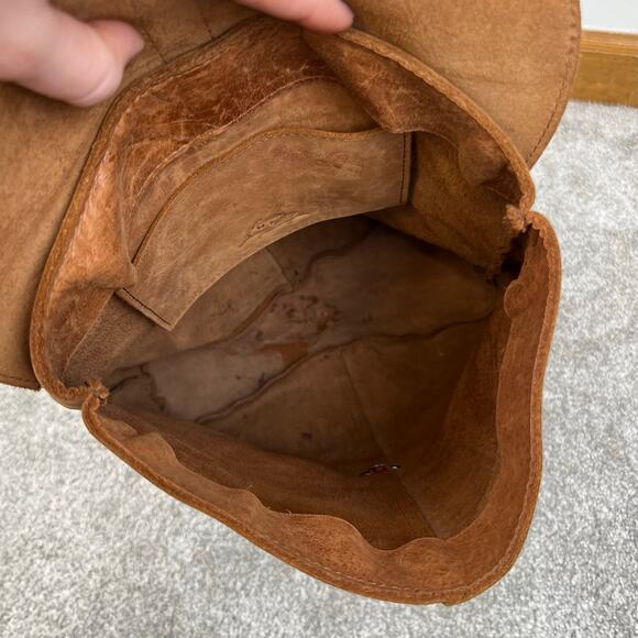 Raven + Lily Handcrafted Soft Natural Leather Brown Tan Backpack - Picture 8 of 13